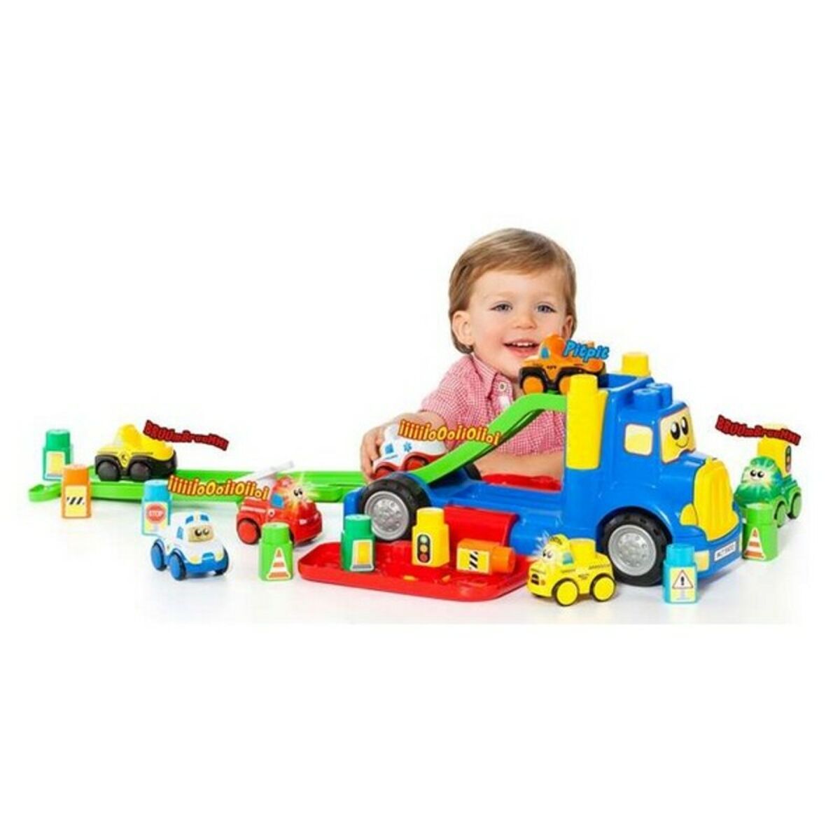 Camion cu Plăci de Construcții Moltó 19470 (82 cm) (10 pcs) - Jucarii si jocuri