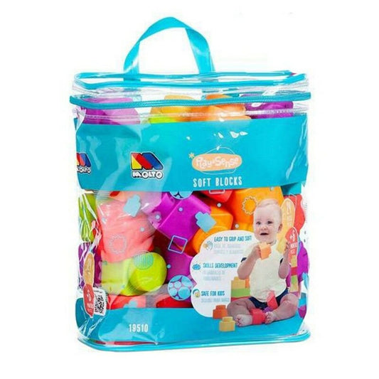 Joc de Construcții cu Plăci Play&Sense Blocks Moltó 24 Piese - Jucarii si jocuri