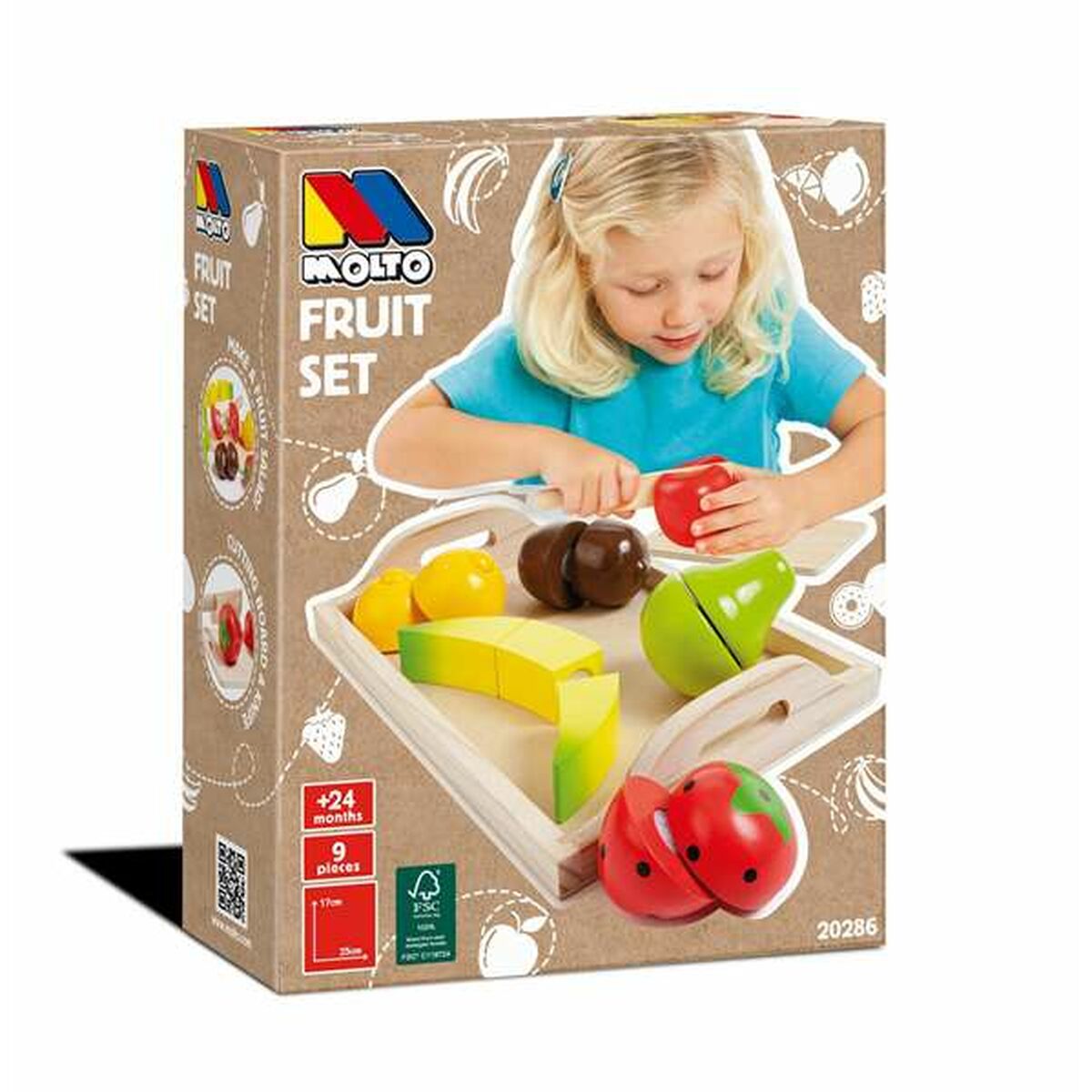 Set de Alimente de Jucărie Moltó 9 Piese Fructe - Jucarii si jocuri, Imitații de jocuri