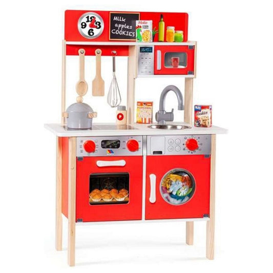 Bucătărie de Jucărie Moltó 21292 Lemn Roșu (10 pcs) - Jucarii si jocuri, Imitații de jocuri