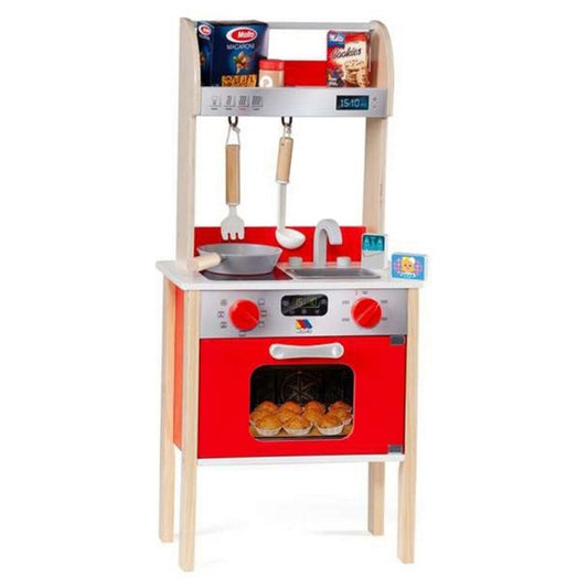 Bucătărie de Jucărie Moltó 21293 Lemn Roșu (10 pcs) - Jucarii si jocuri, Imitații de jocuri