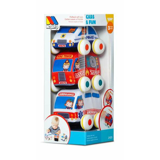 Set de 3 Mașini Moltó Frecare/fricţiune - Jucarii si jocuri, Vehicule