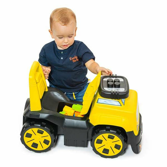 Mașină-Premergător Moltó 3x1 Wheels & Blocks Galben 89 cm 10 Piese - Jucarii si jocuri, În aer liber și sport