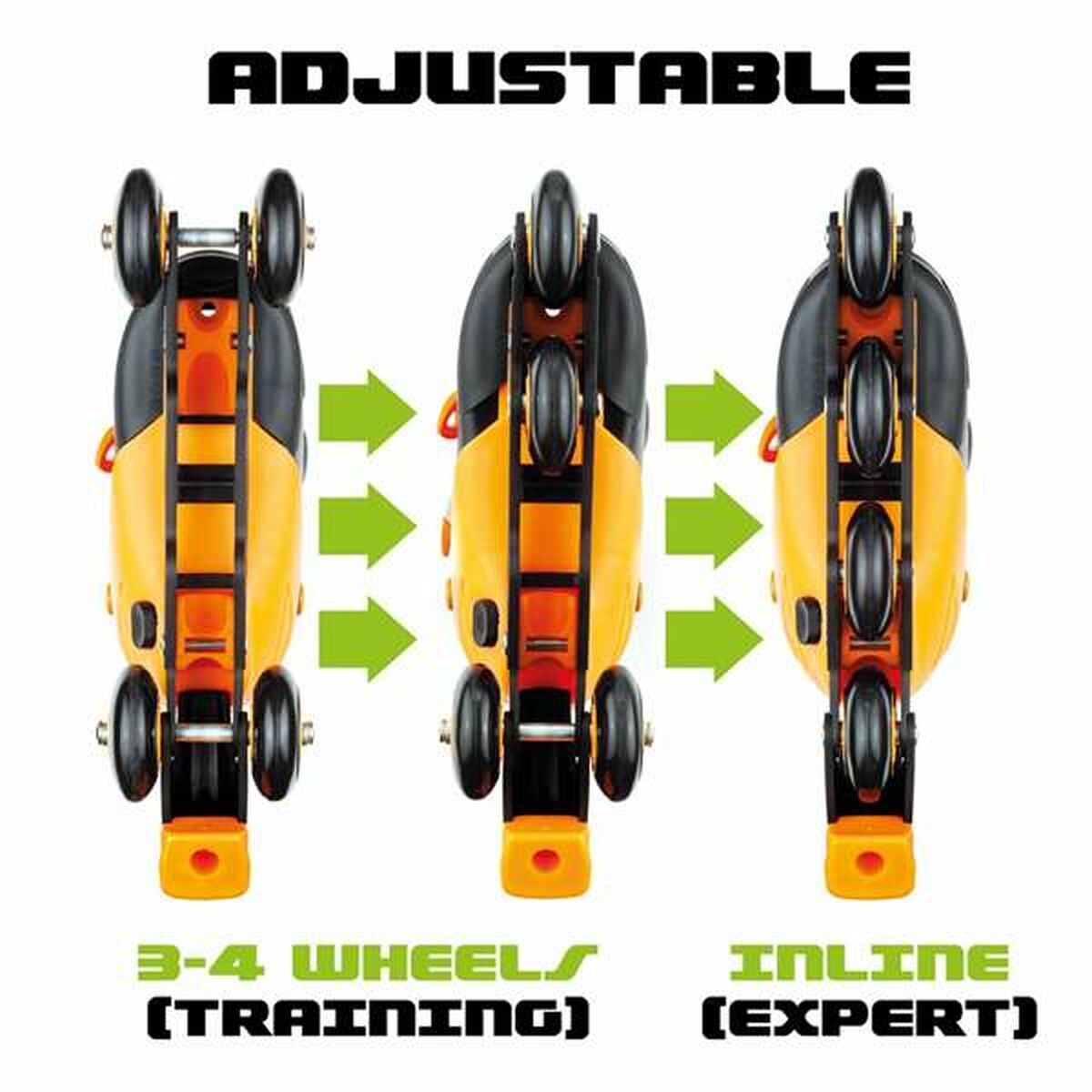 Role Moltó Portocaliu Reglabil 35-38 - Jucarii si jocuri, În aer liber și sport