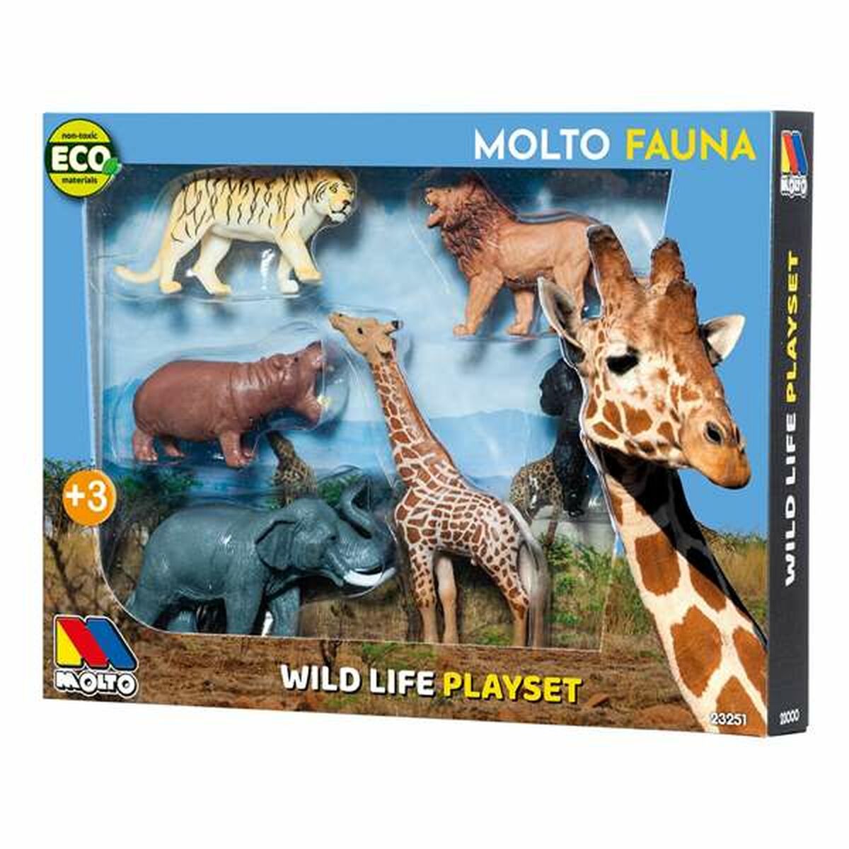 Set de 6 Animale Sălbatice Moltó Plastic - Jucarii si jocuri, Păpuși și figurine