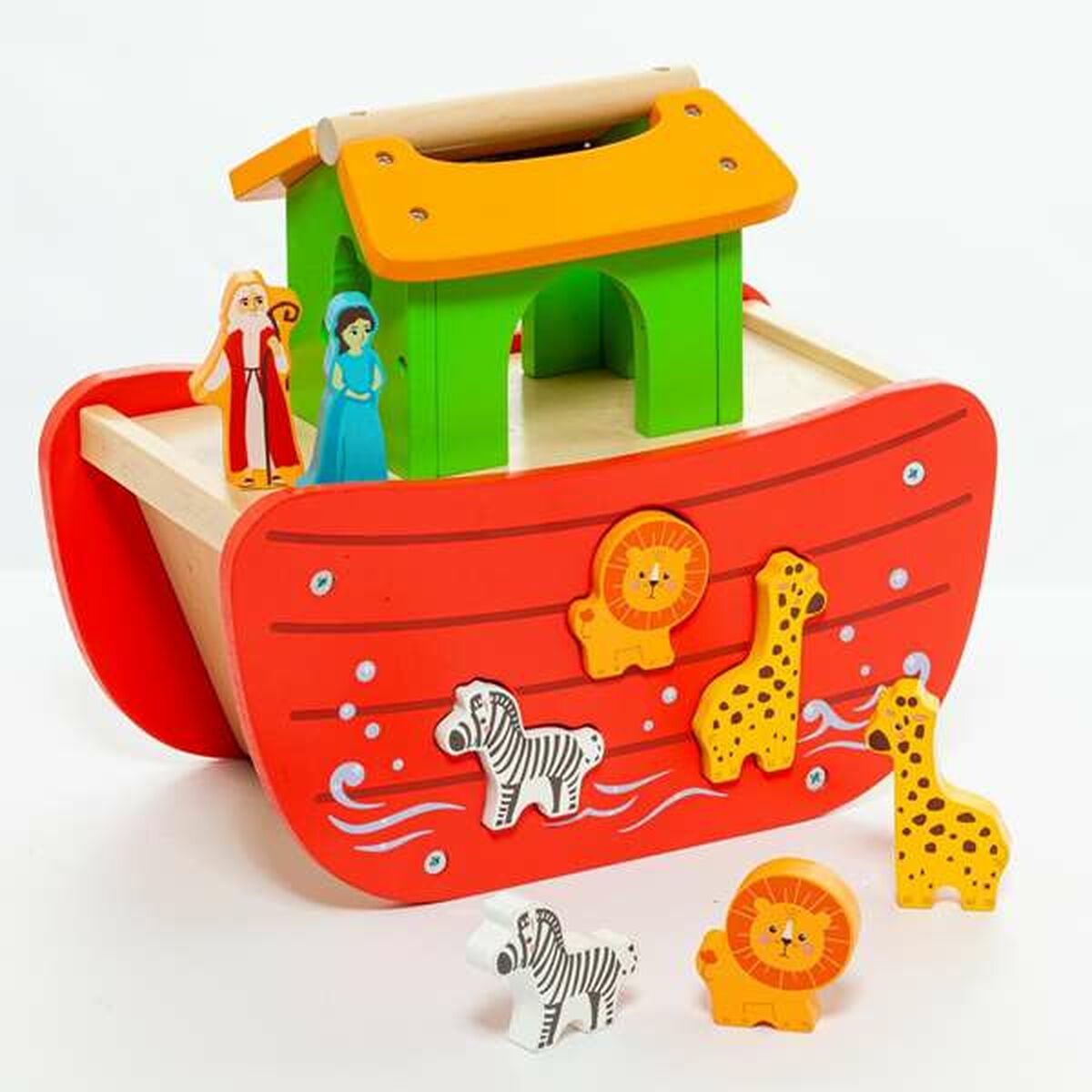 Playset Moltó Noah's ark Lemn 17 Piese - Jucarii si jocuri, Păpuși și figurine