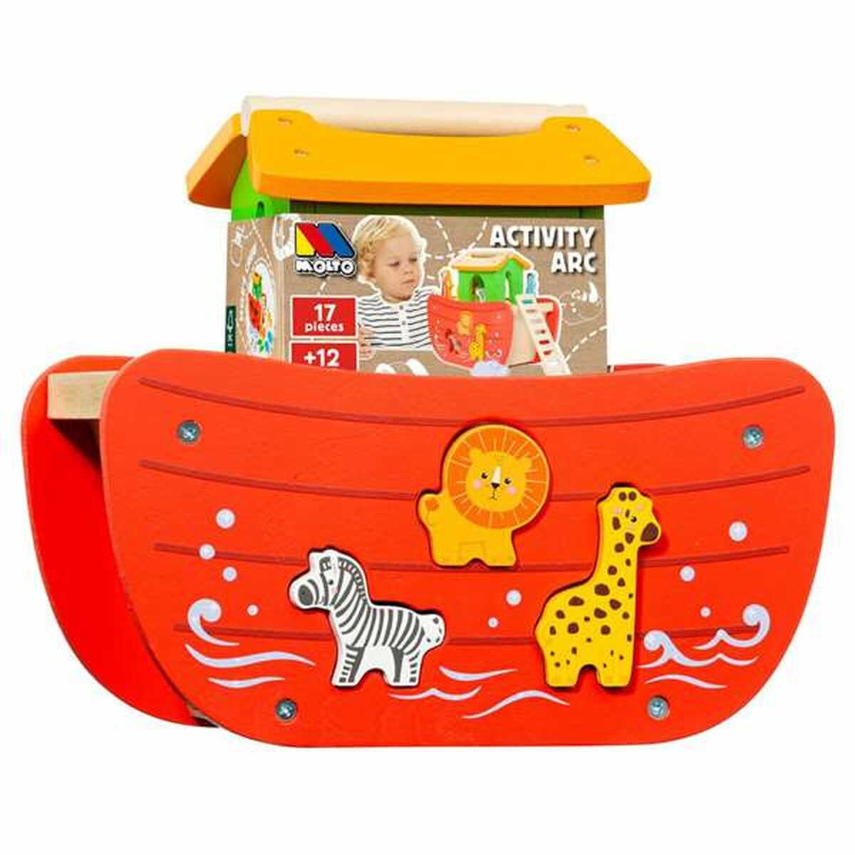 Playset Moltó Noah's ark Lemn 17 Piese - Jucarii si jocuri, Păpuși și figurine