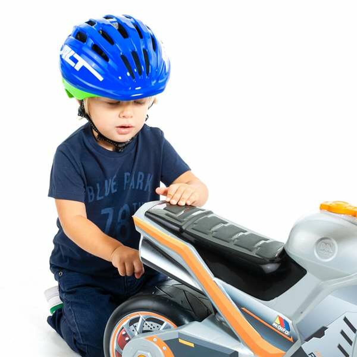 Cască de Ciclism pentru Copii Moltó MLT Albastru 48-53 cm - Sport și în aer liber, Ciclism