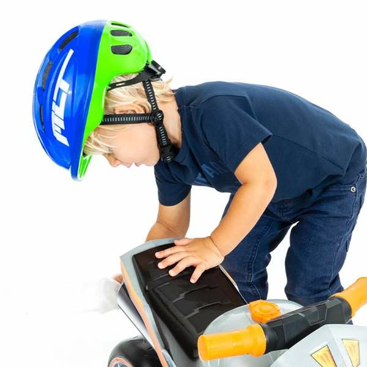 Cască de Ciclism pentru Copii Moltó MLT Albastru 48-53 cm - Sport și în aer liber, Ciclism