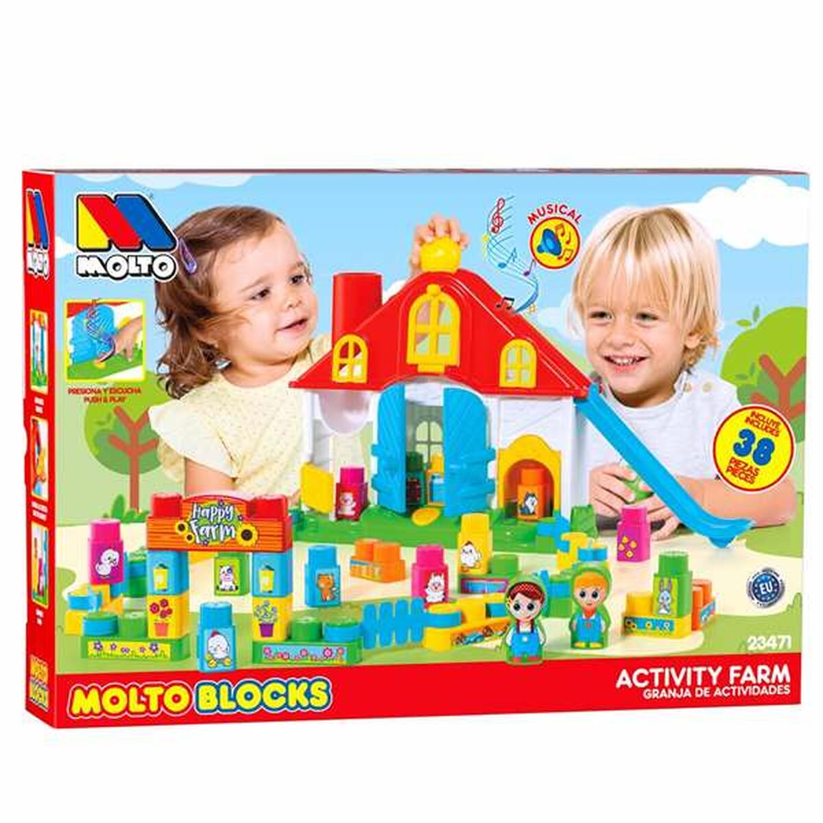 Playset Moltó Sunet Fermă 38 Piese - Jucarii si jocuri, Păpuși și figurine