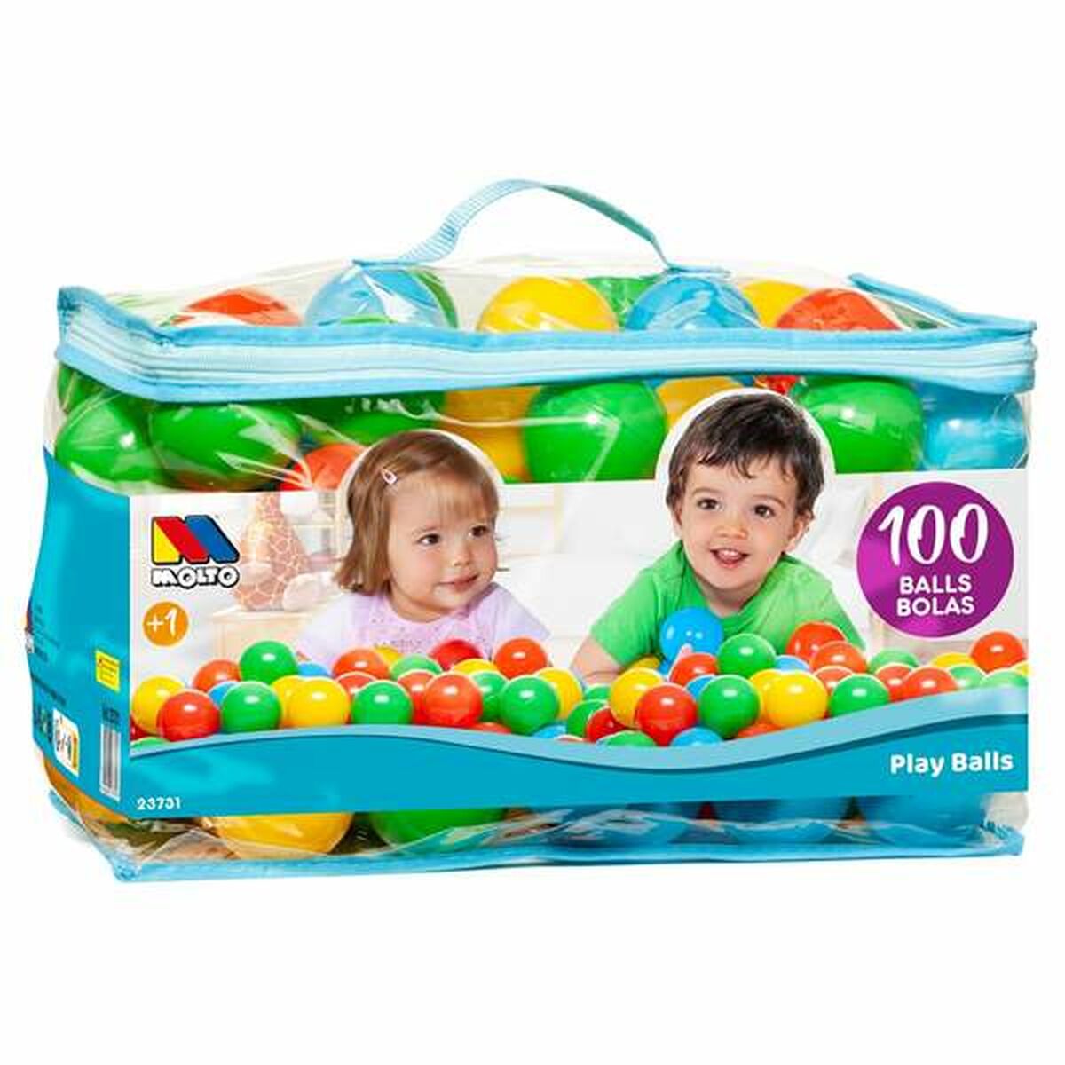 Mingi Moltó Multicolor 100 Unități - Jucarii si jocuri, În aer liber și sport