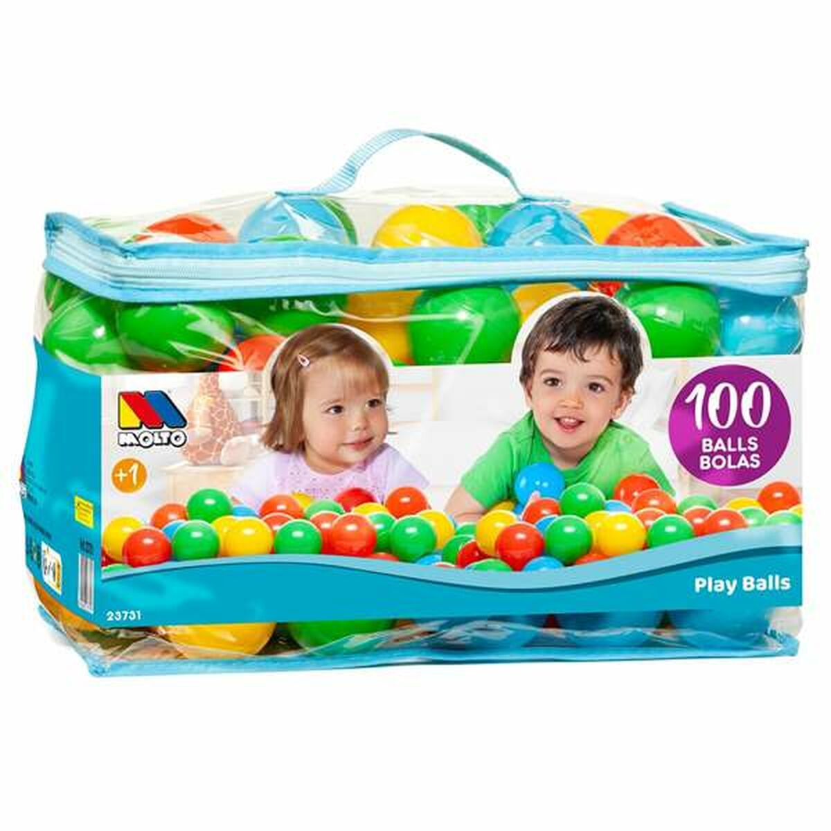 Mingi Moltó Multicolor 100 Unități - Jucarii si jocuri, În aer liber și sport