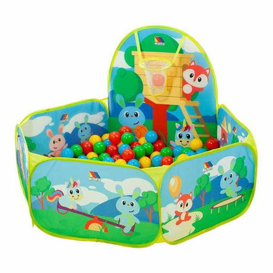 Piscină cu Mingi Moltó Coș 25 Bile 76 x 100 x 110 cm - Jucarii si jocuri, În aer liber și sport