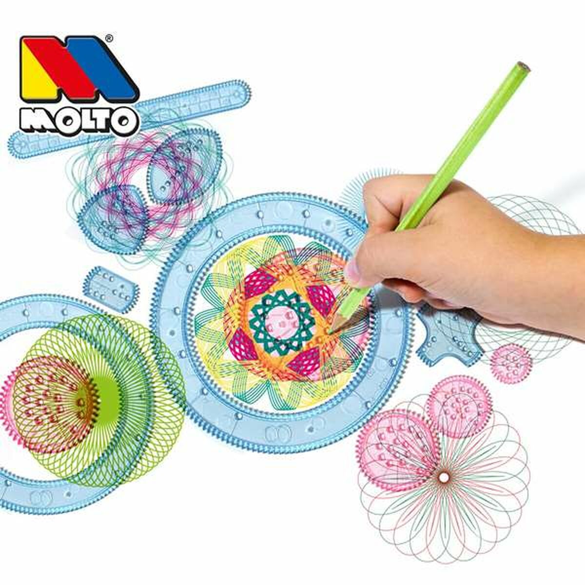 Set pentru desen Moltó Graphics 28 Piese - Jucarii si jocuri, Activități creative