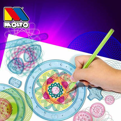 Set pentru desen Moltó Graphics 28 Piese - Jucarii si jocuri, Activități creative