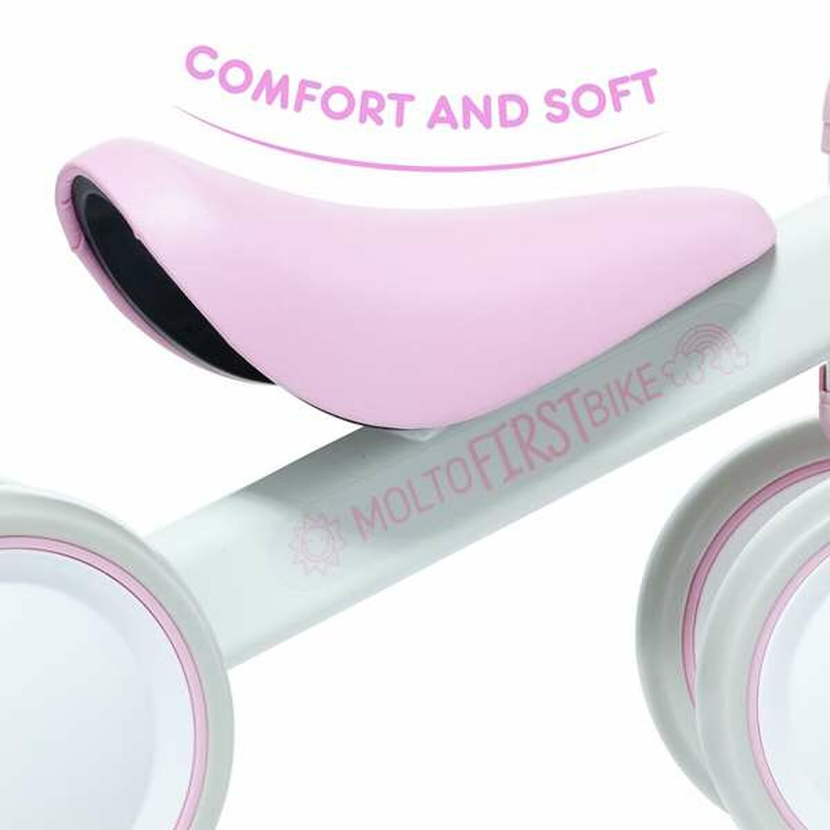 Mașină-Premergător Moltó Roz 38,5 x 25 x 5 cm Bebeluși - Jucarii si jocuri, În aer liber și sport