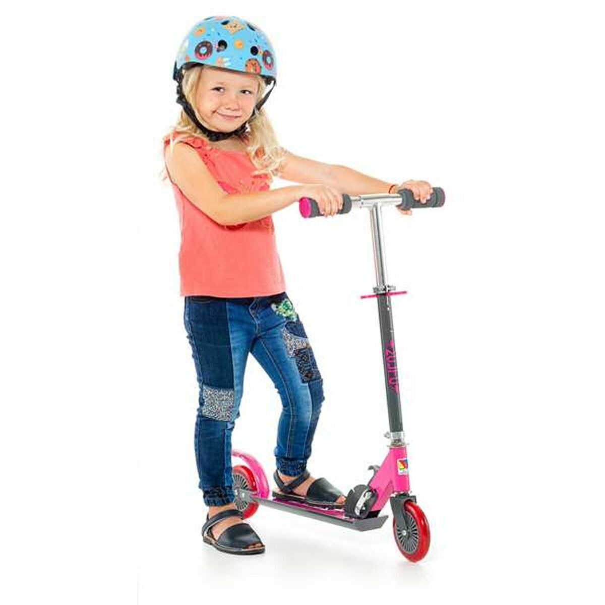 Trotinetă Scuter Moltó Roz 72-77 cm - Sport și în aer liber, Mobilitate urbană