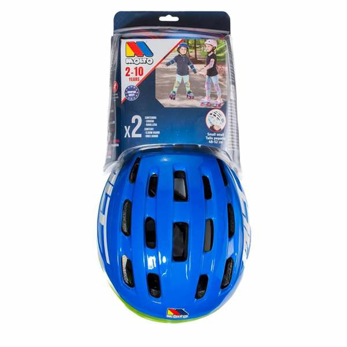 Kit Cască și Genunchiere Moltó Albastru 2-10 Ani - Sport și în aer liber, Ciclism