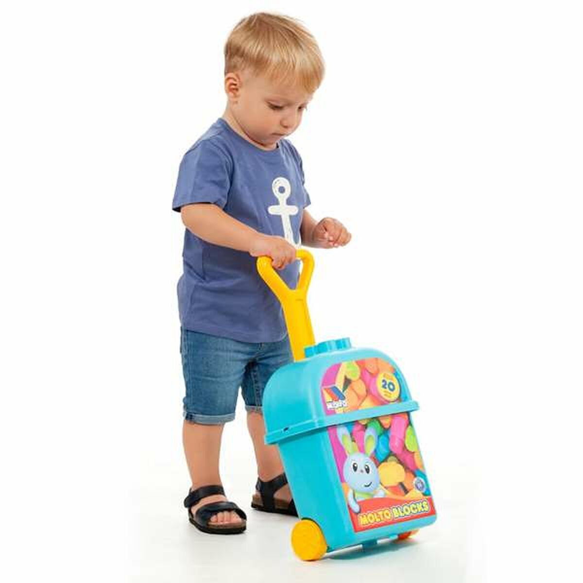 Joc de Construcții cu Plăci Moltó 20 Piese Trolley - Jucarii si jocuri
