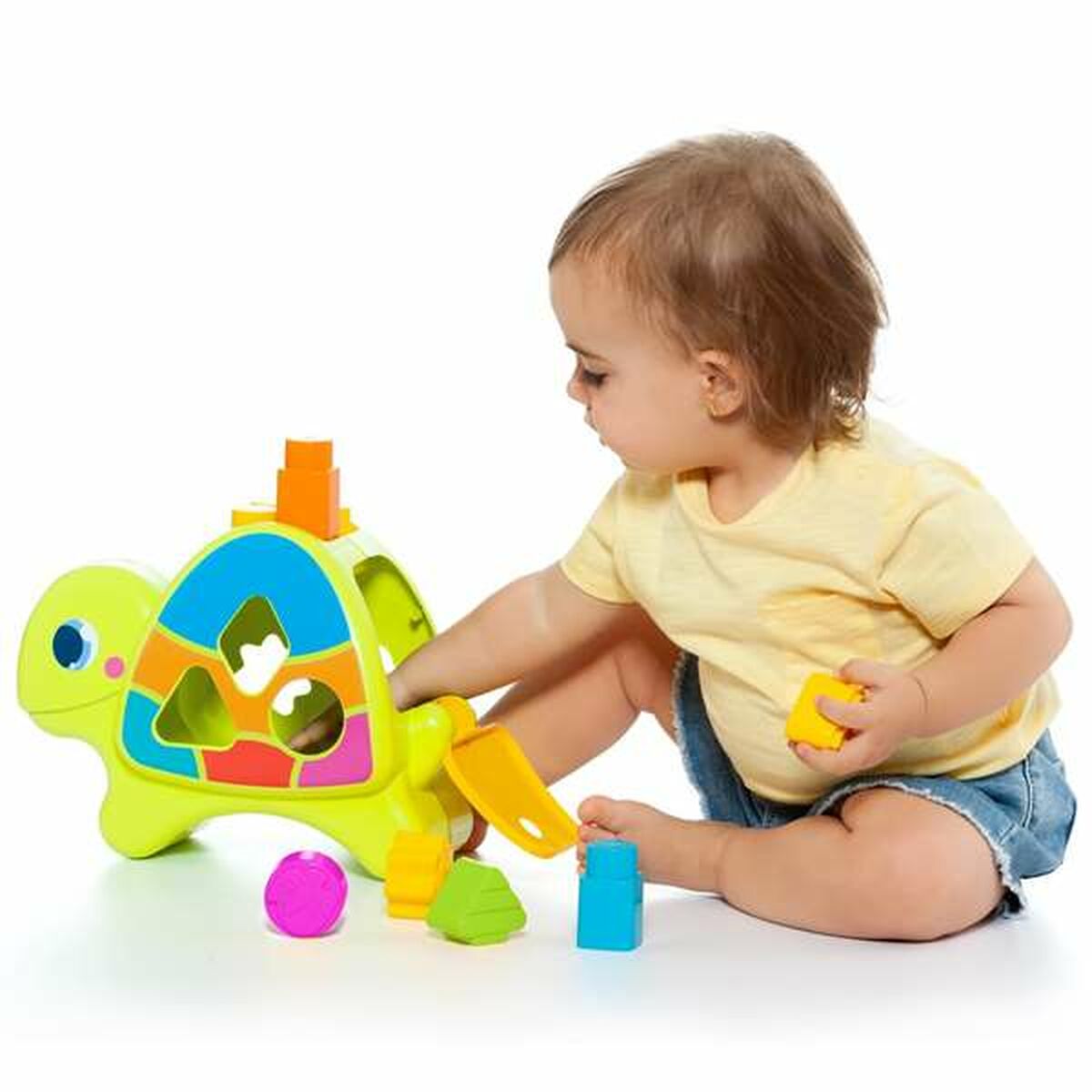 Jucărie interactivă Moltó 57 x 27,5 x 97 cm Broască țestoasă 12 Piese - Bebelus, Jucăriile copilăriei timpurii