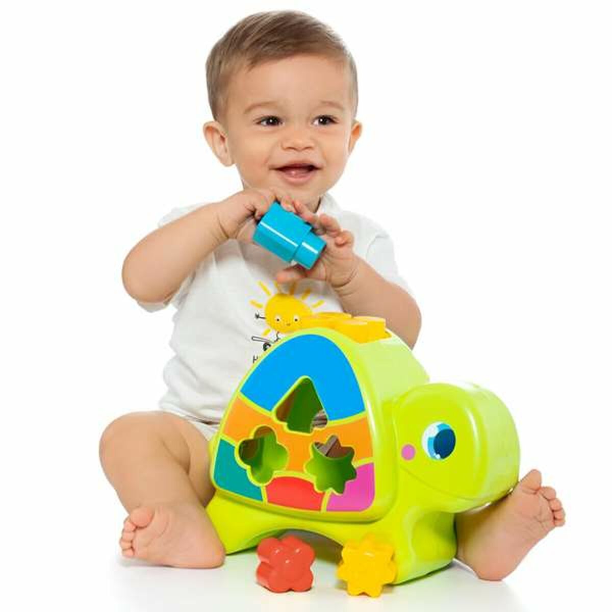 Jucărie interactivă Moltó 57 x 27,5 x 97 cm Broască țestoasă 12 Piese - Bebelus, Jucăriile copilăriei timpurii