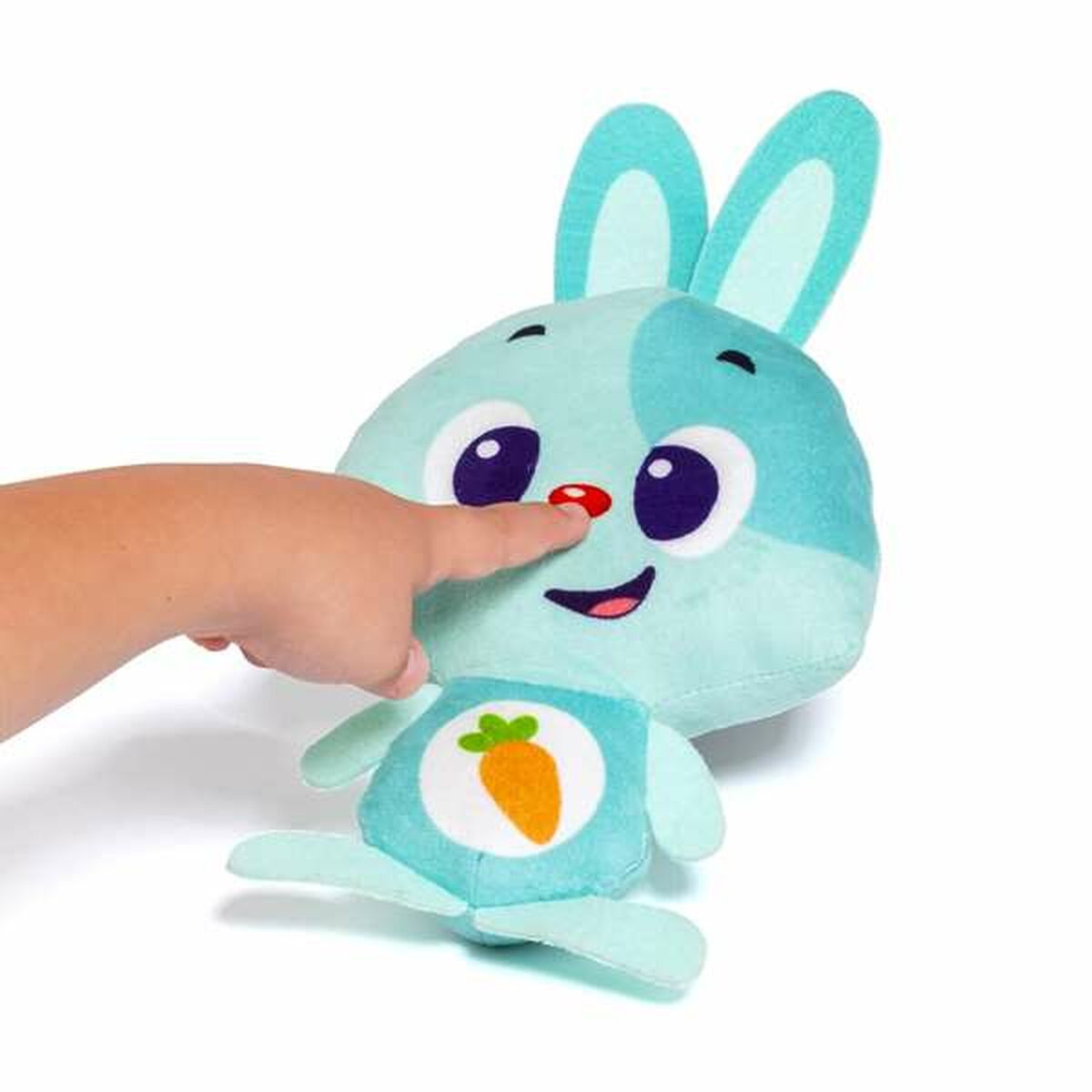Jucărie de Pluș cu Sunet Moltó Gusy luz Baby Bunny Turquoise 7,5 cm - Jucarii si jocuri, Jucării de pluș