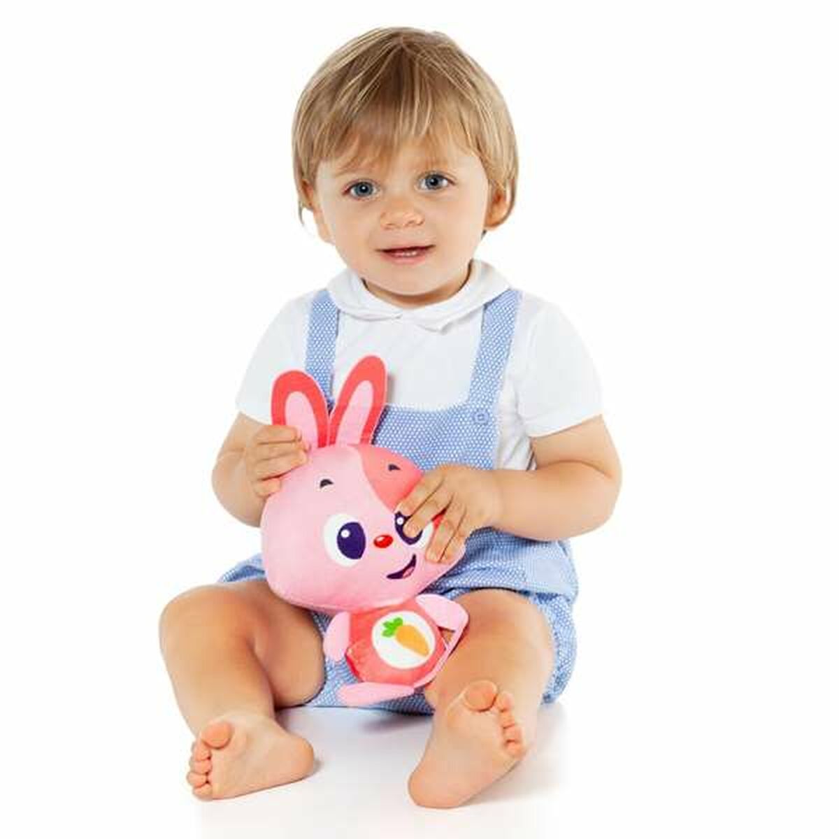 Jucărie de Pluș cu Sunet Moltó Gusy luz Baby Bunny Roz 7,5 cm - Jucarii si jocuri, Jucării de pluș