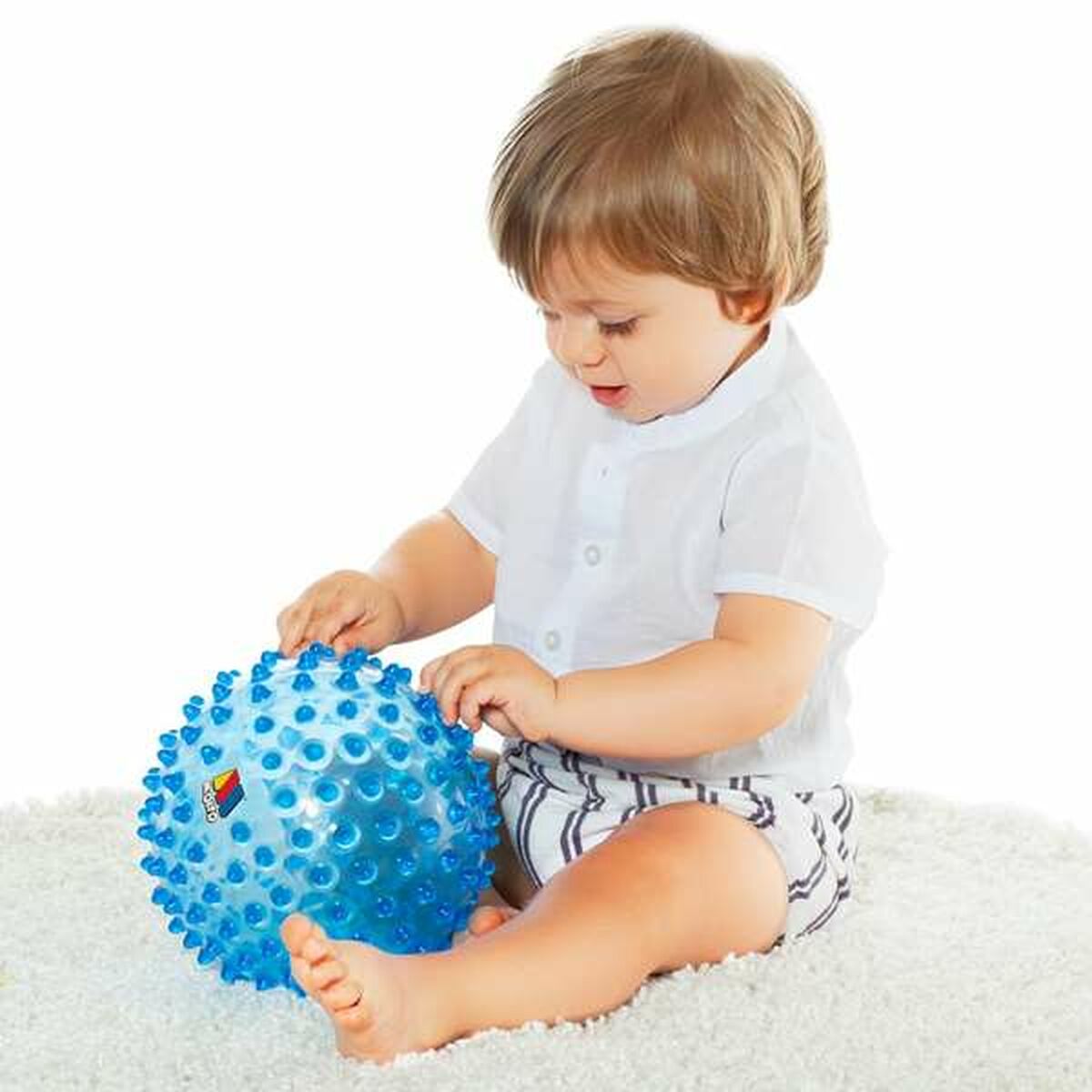 Minge senzorială Moltó 20 cm Albastru - Bebelus, Jucăriile copilăriei timpurii