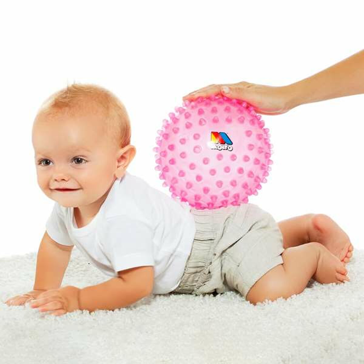 Minge senzorială Moltó 20 cm Roz - Bebelus, Jucăriile copilăriei timpurii
