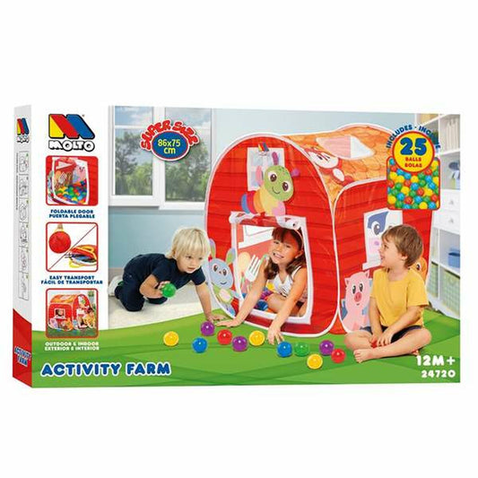 Loc de joacă Moltó 61,5 x 27,5 x 32,5 cm Mingi x 25 Fermă - Jucarii si jocuri, În aer liber și sport