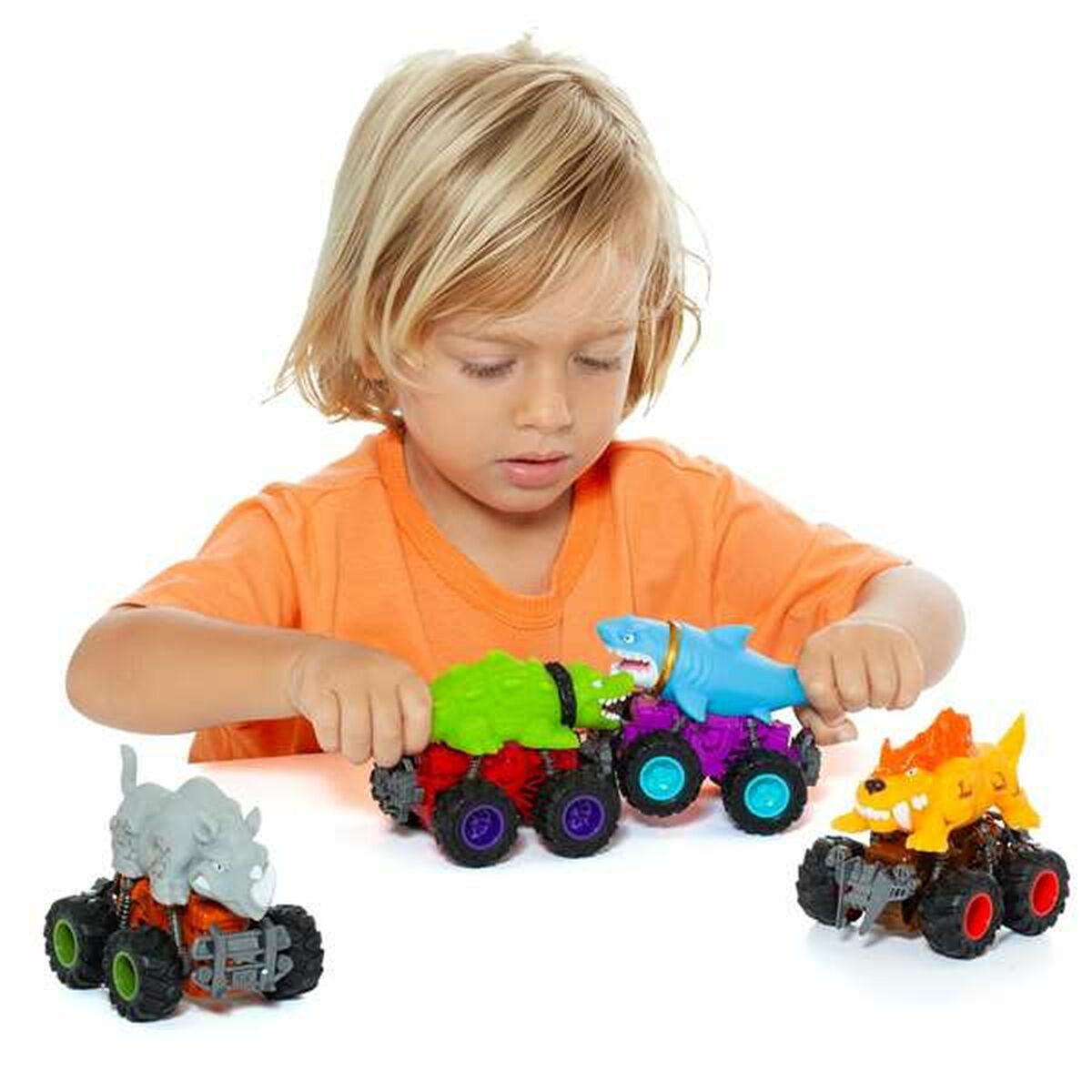 Mașinuță de jucărie cu mecanism de frecare Moltó Beast Wheels Multicolor - Jucarii si jocuri, Vehicule