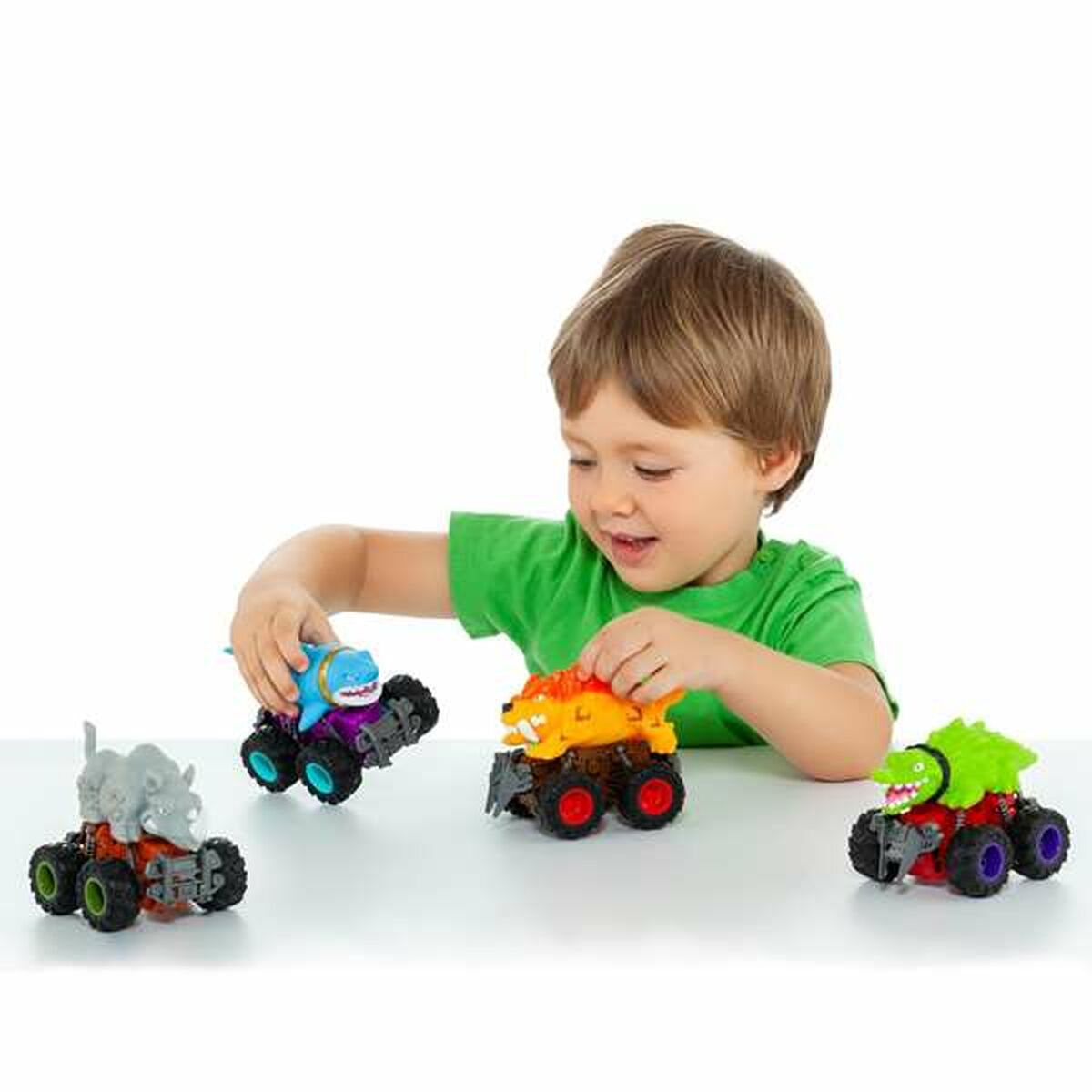 Mașinuță de jucărie cu mecanism de frecare Moltó Beast Wheels Multicolor - Jucarii si jocuri, Vehicule