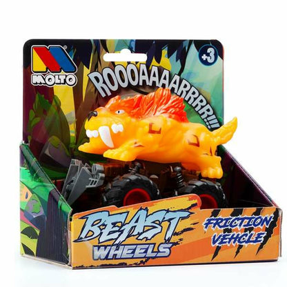 Mașinuță de jucărie cu mecanism de frecare Moltó Beast Wheels Multicolor - Jucarii si jocuri, Vehicule