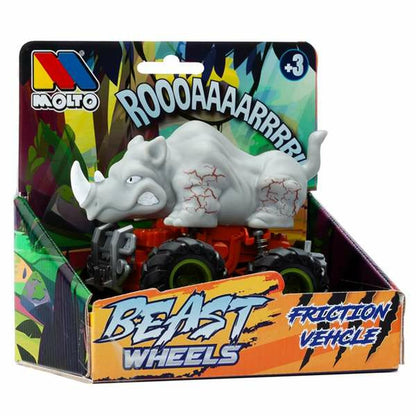 Mașinuță de jucărie cu mecanism de frecare Moltó Beast Wheels Multicolor - Jucarii si jocuri, Vehicule