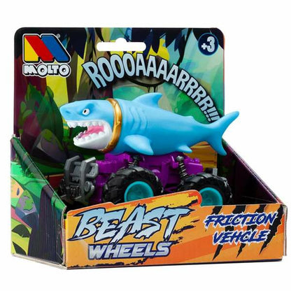 Mașinuță de jucărie cu mecanism de frecare Moltó Beast Wheels Multicolor - Jucarii si jocuri, Vehicule