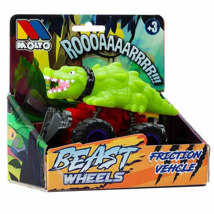 Mașinuță de jucărie cu mecanism de frecare Moltó Beast Wheels Multicolor - Jucarii si jocuri, Vehicule