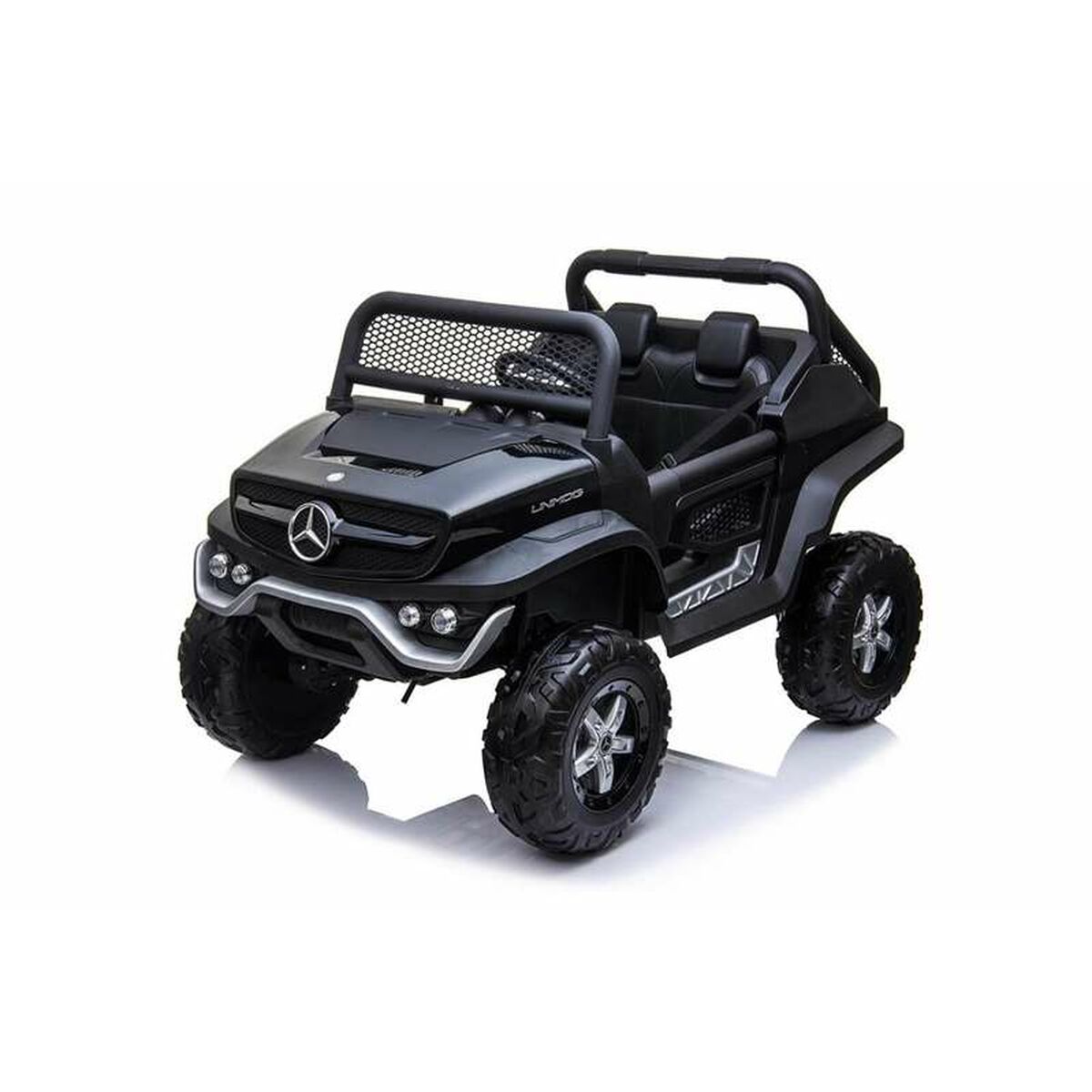Mașinuță electrică pentru copii Injusa Mercedes Benz Unimog Negru - Jucarii si jocuri, În aer liber și sport