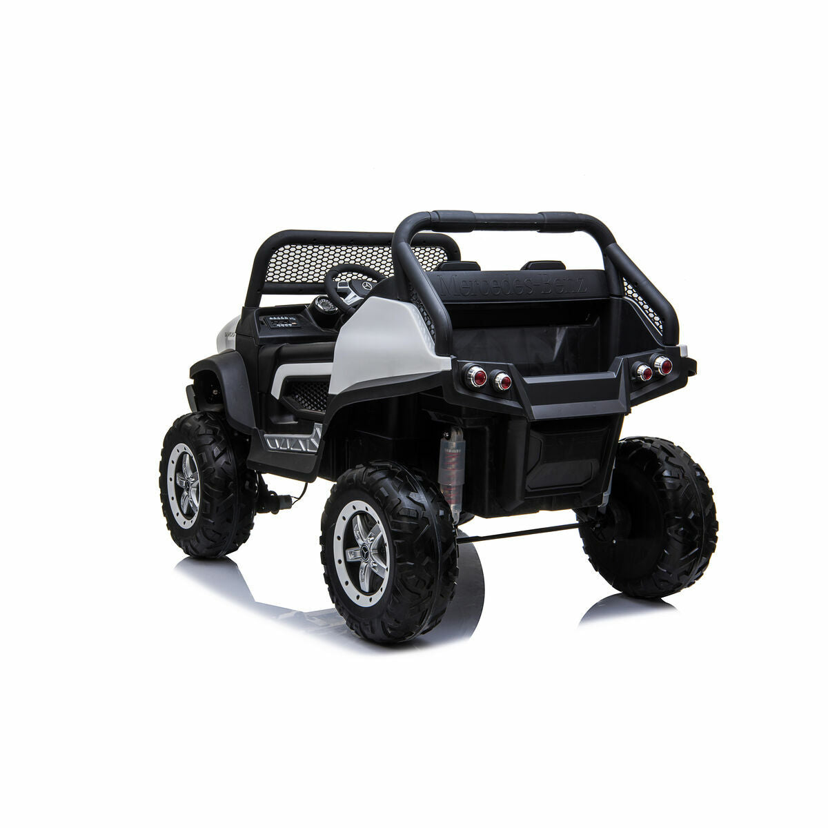 Mașinuță electrică pentru copii Mercedes Benz Unimog Alb 12 V - Jucarii si jocuri, În aer liber și sport