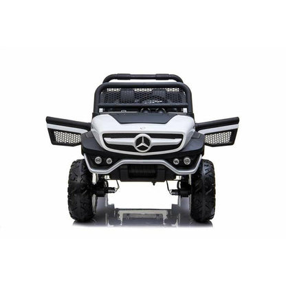 Mașinuță electrică pentru copii Mercedes Benz Unimog Alb 12 V - Jucarii si jocuri, În aer liber și sport