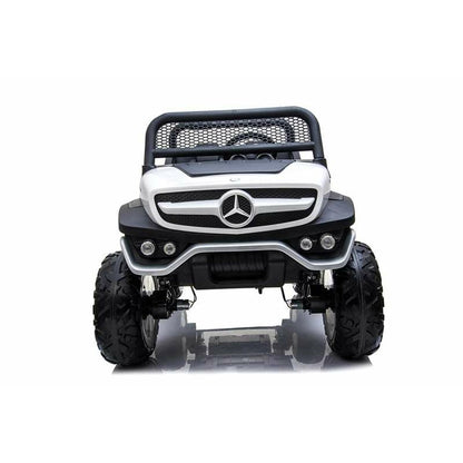 Mașinuță electrică pentru copii Mercedes Benz Unimog Alb 12 V - Jucarii si jocuri, În aer liber și sport