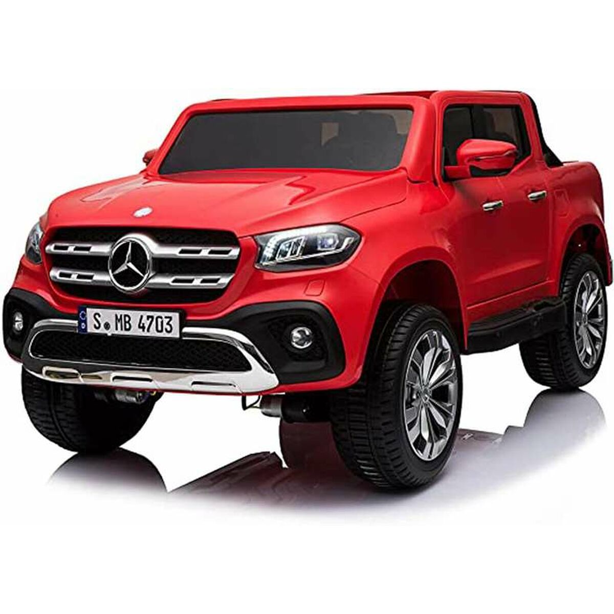 Mașinuță electrică pentru copii Injusa Mercedes Benz X Class Pick Up Roșu - Jucarii si jocuri, În aer liber și sport