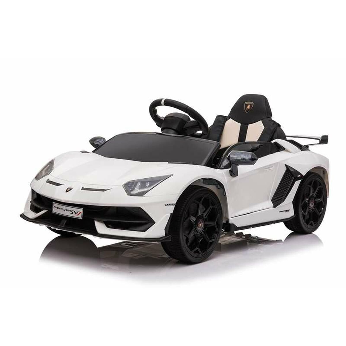 Mașinuță electrică pentru copii Injusa Aventador Svj Alb - Jucarii si jocuri, În aer liber și sport