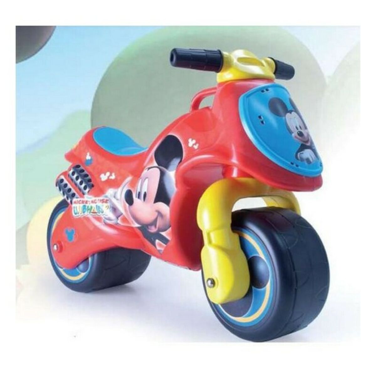 Motocicletă fără Pedale Mickey Mouse Neox Roșu (69 x 27,5 x 49 cm) - Jucarii si jocuri, În aer liber și sport