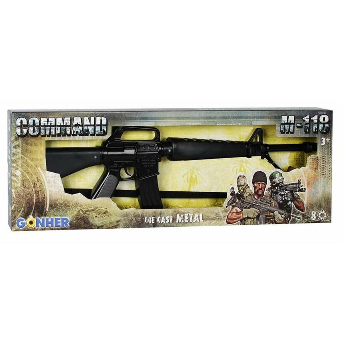 Pușcă Assault Command Gonher 118/6 72 x 24 x 5 cm - Jucarii si jocuri, Costume și accesorii
