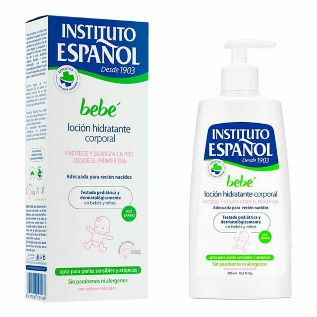 Loțiune Hidratantă pentru Bebeluși Instituto Español Bebe (300 ml) 300 ml - Bebelus, Igienă și îngrijire