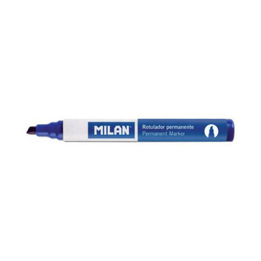 Marker permanent Milan Albastru PVC 12 Unități (Ø 4 mm) - Birou și papetărie, Pixuri, creioane și articole de scris