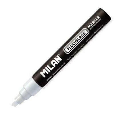 Carioci Milan Fluoglass Galben Alb Negru (12 Unități) - Birou și papetărie, Pixuri, creioane și articole de scris