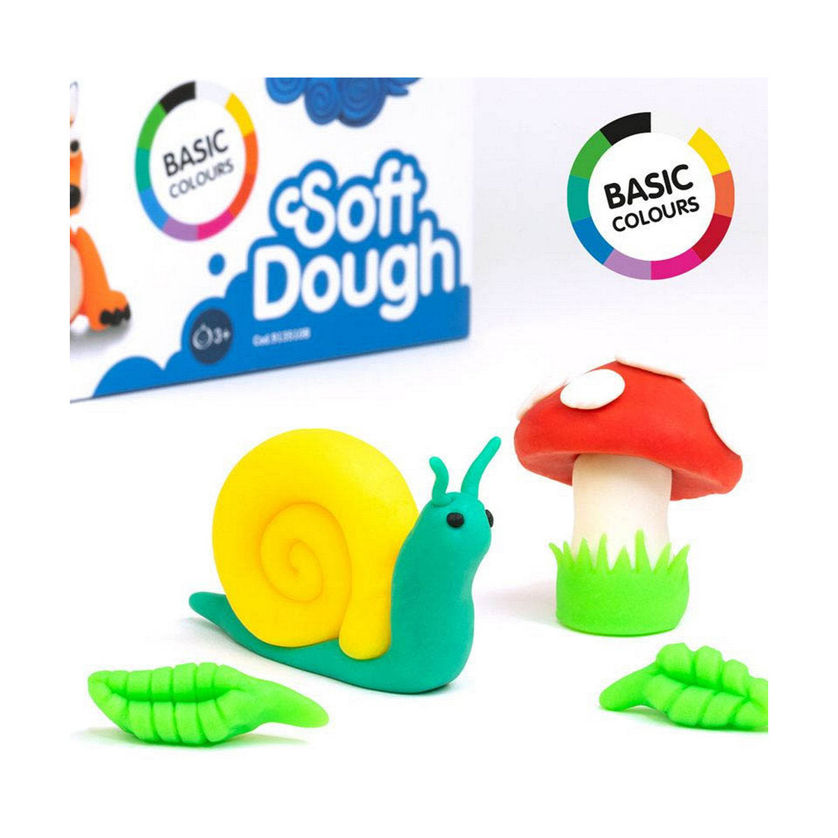 Joc de Plastilină Milan Soft dough 913510B Galben Albastru Multicolor 85 g Vegetal (10 Unități) - Jucarii si jocuri, Activități creative
