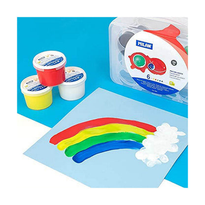 Joc de Plastilină Milan Soft dough 913510B Galben Albastru Multicolor 85 g Vegetal (10 Unități) - Jucarii si jocuri, Activități creative