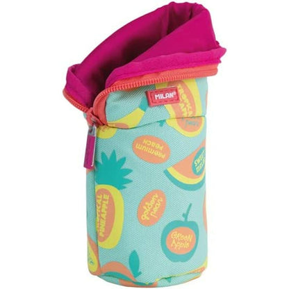 Penar Școlar Milan FRUTIKIS Verde Portocaliu 21 x 11,5 x 8 cm - Birou și papetărie, Material școlar și educațional